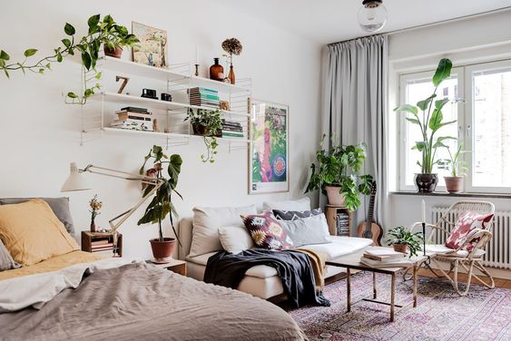 A cozy and charming Scandinavian studio apartment - Daily Dream Decor