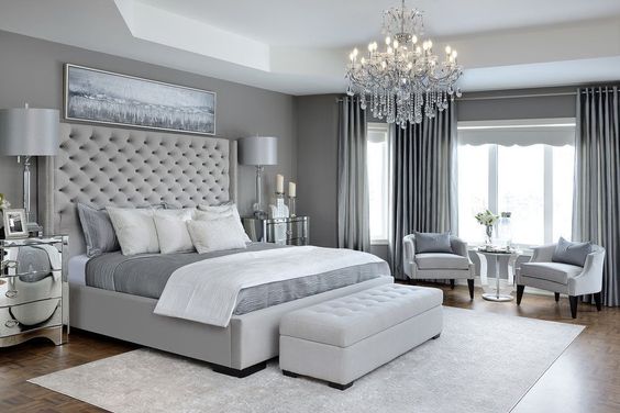 Glam Master Bedroom - Kimmberly Capone interior design #luxurymasterbedroomsuitesdesignsandinteriors
