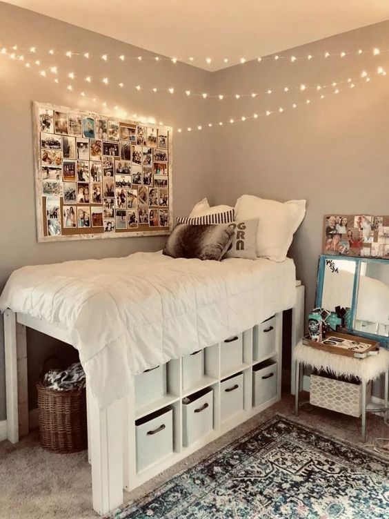 71 Awesome College Bedroom Decor Ideas and Remodel for Girls #dormroomideas #bedroomdecor #girlbedroom ~ aacmm.com