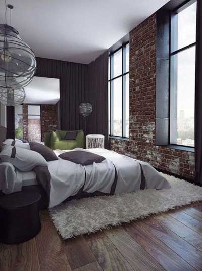 industrial bedroom style "width =" 400 "height =" 536
