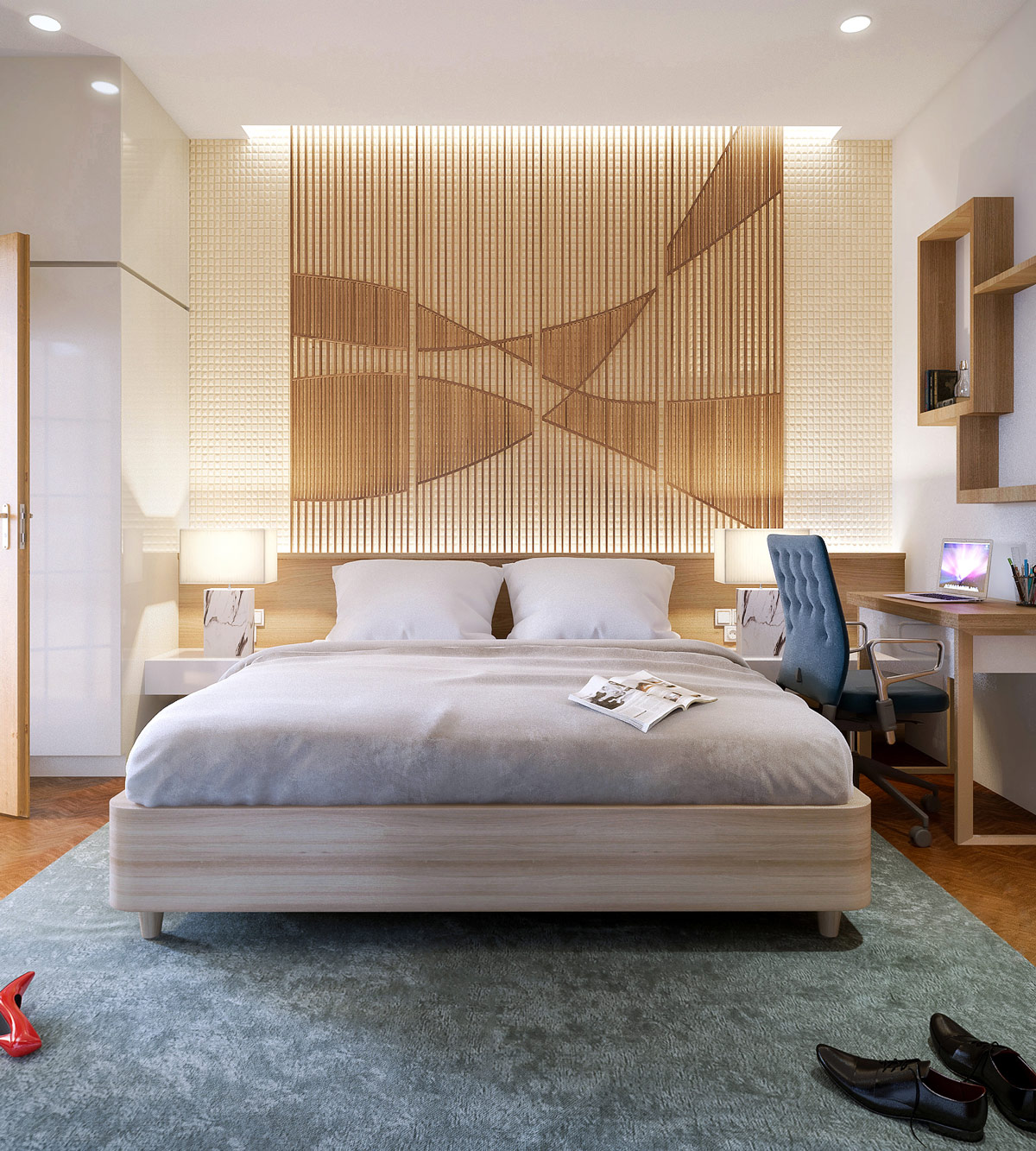 Bedroom Accent Wall Slats Intertwined Pattern "Width =" 1200 "Height =" 1333 "srcset =" https://mileray.com/wp-content/uploads/2017/04/bedroom-accent-wall-slats -intertwined-pattern-Studio-34.jpg 1200w, https://mileray.com/wp-content/uploads/2017/04/bedroom-accent-wall-slats-intertwined-pattern-Studio-34-270x300.jpg 270w , https://mileray.com/wp-content/uploads/2017/04/bedroom-accent-wall-slats-intertwined-pattern-Studio-34-768x853.jpg 768w, https://mileray.com/wp- content / uploads / 2017/04 / bedroom-accent-wall-slats-intertwined-pattern-studio-34-922x1024.jpg 922w, https://mileray.com/wp-content/uploads/2017/04/bedroom-accent -wall-slats-intertwined-pattern-Studio-34-696x773.jpg 696w, https://mileray.com/wp-content/uploads/2017/04/bedroom-accent-wall-slats-intertwined-pattern-Studio- 34-1068x1186.jpg 1068w, https://mileray.com/wp-content/uploads/2017/04/bedroom-accent-wall-slats-intertwined-pattern-Studio-34-378x420.jpg 378w "sizes =" ( maximum porridge te: 1200px) 100vw, 1200px
