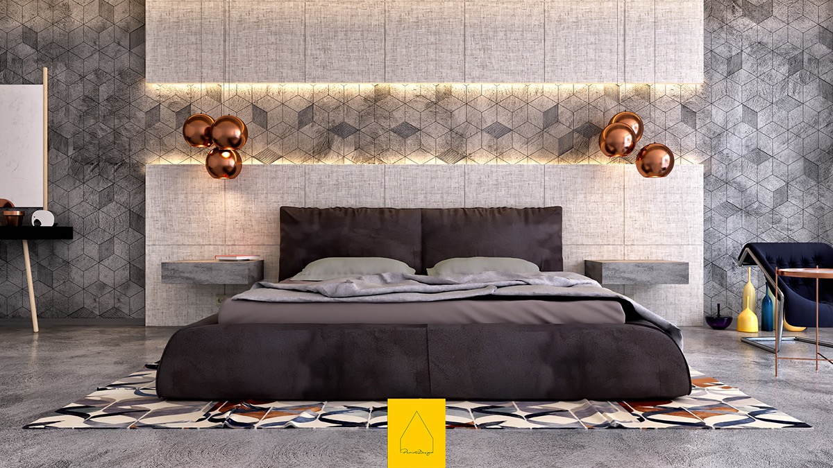 Luxury bedroom themed