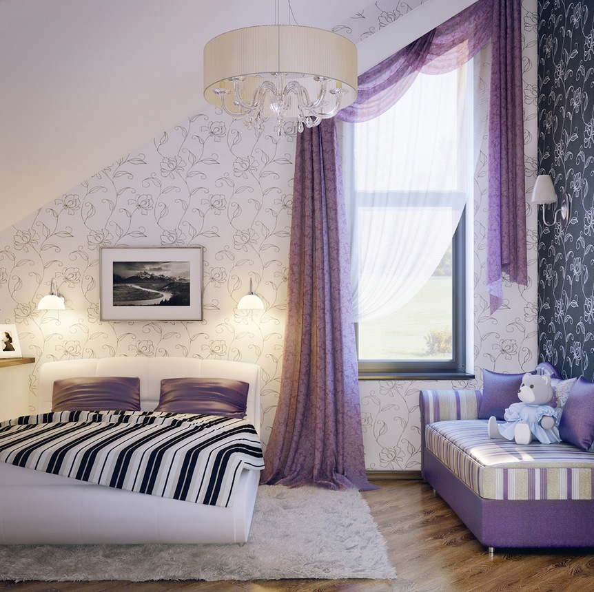 Ideas for purple bedroom colors "width =" 862 "height =" 860 "srcset =" https://mileray.com/wp-content/uploads/2020/05/1588511531_86_25-Bedroom-Paint-Ideas-For-Teenage-Girl.jpg 862w, https : //mileray.com/wp-content/uploads/2016/04/Lilac-white-black-girls-room-150x150.jpg 150w, https://mileray.com/wp-content/uploads/2016/04/ Lilac-White-Black-Girls-Room-300x300.jpg 300w, https://mileray.com/wp-content/uploads/2016/04/Lilac-white-black-girls-room-768x766.jpg 768w, https: //mileray.com/wp-content/uploads/2016/04/Lilac-white-black-girls-room-696x694.jpg 696w, https://mileray.com/wp-content/uploads/2016/04/Lilac -white-black-girl-room-421x420.jpg 421w "sizes =" (maximum width: 862px) 100vw, 862px