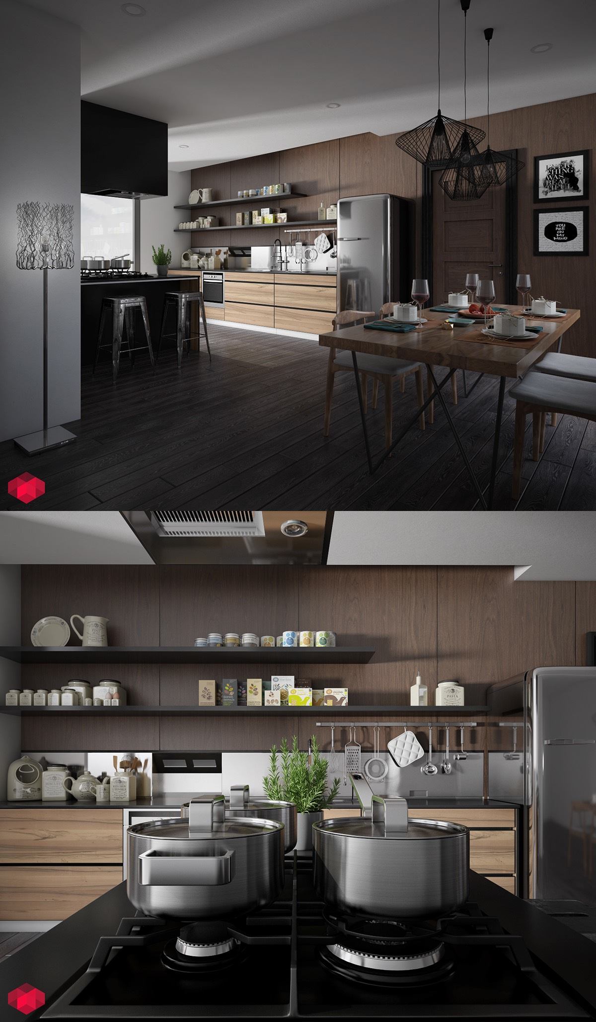Modern kitchen made of white and wood "width =" 1200 "height =" 2056 "srcset =" https://mileray.com/wp-content/uploads/2016/05/unique-white-kitchen-with-dark-wood- 1 .jpg 1200w, https://mileray.com/wp-content/uploads/2016/05/unique-white-kitchen-with-dark-wood-1-175x300.jpg 175w, https://mileray.com/ wp -content / uploads / 2016/05 / unique-white-kitchen-with-dark-wood-1-768x1316.jpg 768w, https://mileray.com/wp-content/uploads/2016/05/unique-white - Kitchen-with-dark-wood-1-598x1024.jpg 598w, https://mileray.com/wp-content/uploads/2016/05/unique-white-kitchen-with-dark-wood-1-696x1192. jpg 696w, https://mileray.com/wp-content/uploads/2016/05/unique-white-kitchen-with-dark-wood-1-1068x1830.jpg 1068w, https://mileray.com/wp- content /uploads/2016/05/unique-white-kitchen-with-dark-wood-1-245x420.jpg 245w "sizes =" (maximum width: 1200px) 100vw, 1200px