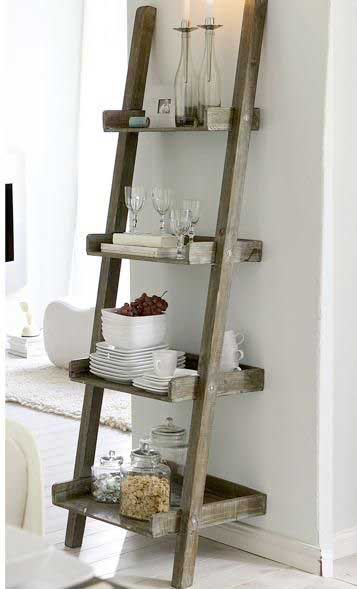 brown ladder shelf "width =" 357 "height =" 589