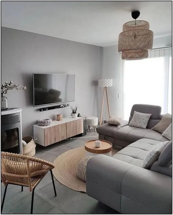 √25 best gray living room design ideas for your home #livingroomdesign #livingroomdecor #graylivingroom - Calnorth.com