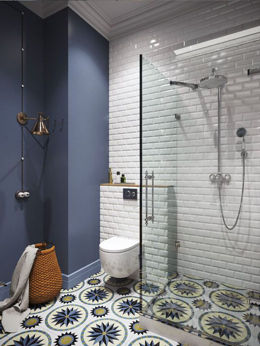 Contemporary small bathroom interior ideas "width =" 518 "height =" 690