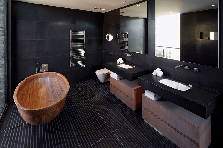 dark luxury bathroom design "width =" 750 "height =" 500