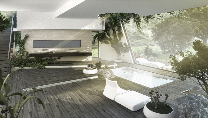 Garden pool concept "width =" 670 "height =" 380 "srcset =" https://mileray.com/wp-content/uploads/2020/05/1588515042_335_Gorgeous-Bathrooms-That-Connect-To-Nature-In-Your-Bedroom.jpg 670w, https: // myfashionos. com / wp-content / uploads / 2016/02 / Misty-Garden-Bath-300x170.jpg 300w "sizes =" (maximum width: 670px) 100vw, 670px