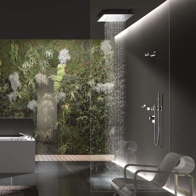 Bathroom design with decorative plants "width =" 640 "height =" 640 "srcset =" https://mileray.com/wp-content/uploads/2020/05/1588515165_880_Extraordinary-Bathroom-Decorating-Ideas-With-Perfect-Design-Looks-Very-Luxurious.jpg 640w, https: // myfashionos. com / wp-content / uploads / 2016/09 / Dornbracht-6-150x150.jpg 150w, https://mileray.com/wp-content/uploads/2016/09/Dornbracht-6-300x300.jpg 300w, https: //mileray.com/wp-content/uploads/2016/09/Dornbracht-6-420x420.jpg 420w "sizes =" (maximum width: 640px) 100vw, 640px
