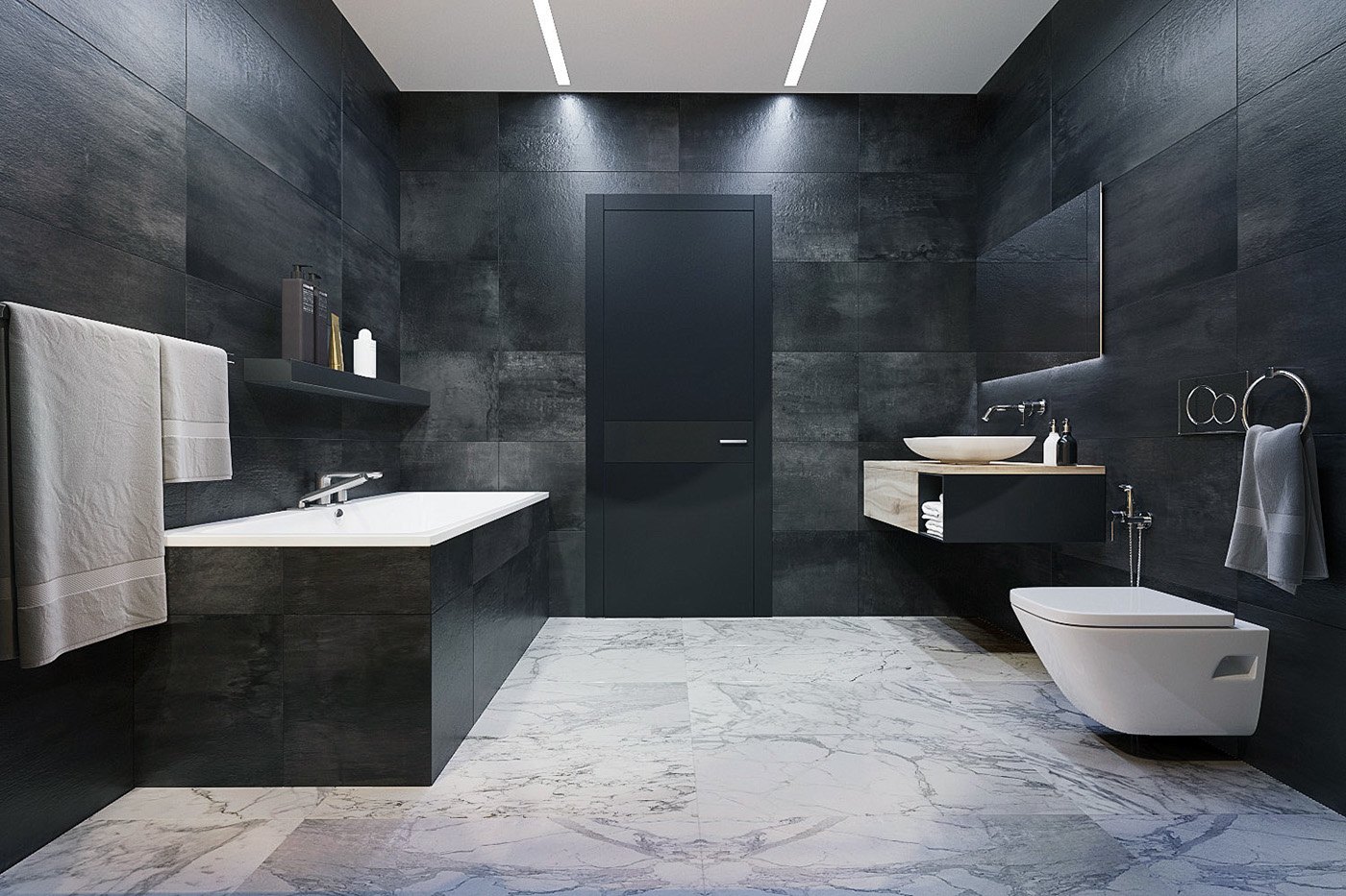 modern gray bathroom "width =" 1400 "height =" 933 "srcset =" https://mileray.com/wp-content/uploads/2020/05/1588515655_202_The-Best-Arrangement-Spacious-Modern-Bathroom-Designs-Decorated-By-Tile.jpg 1400w, https://mileray.com/ wp-content / uploads / 2016/10 / Anna-Kolezneva1-300x200.jpg 300w, https://mileray.com/wp-content/uploads/2016/10/Anna-Kolezneva1-768x512.jpg 768w, https: // mileray.com/wp-content/uploads/2016/10/Anna-Kolezneva1-1024x682.jpg 1024w, https://mileray.com/wp-content/uploads/2016/10/Anna-Kolezneva1-696x464.jpg 696w, https://mileray.com/wp-content/uploads/2016/10/Anna-Kolezneva1-1068x712.jpg 1068w, https://mileray.com/wp-content/uploads/2016/10/Anna-Kolezneva1-630x420 .jpg 630w "sizes =" (maximum width: 1400px) 100vw, 1400px
