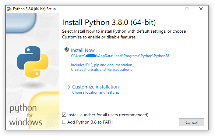 3. Using Python on Windows — Python 3.8.3rc1 documentati