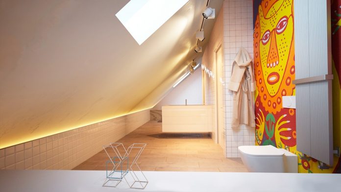 Pop art bathroom design
