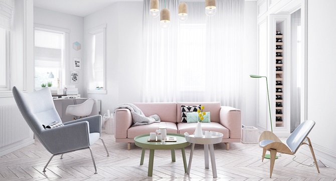 Scandinavian design for living room