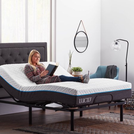 Lucid Basic Remote Controlled Adjustable Bed Base - Heavy Duty .