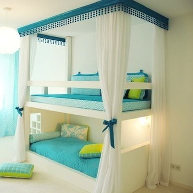 10 Bunk Beds Well Worth the Climb | Awesome bedrooms, Girl room .