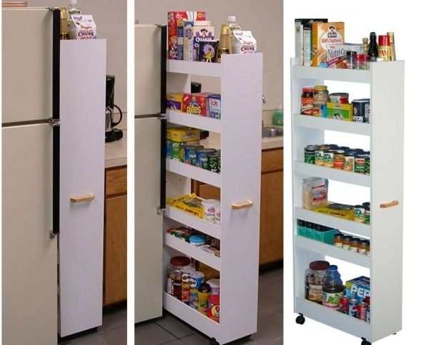 How to DIY Space Saving Pull-Out Pantry Cabinet | Kitchen storage .