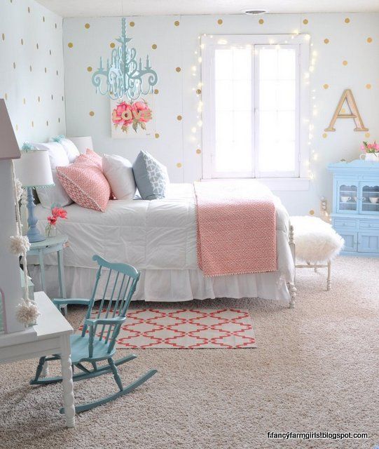 Fancy Farmhouse Bedroom Makeover | Girl room, Girls bedroom .