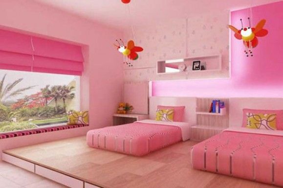 Modern Ideas For Twin Girls Bedroom In Many Colors (With images .