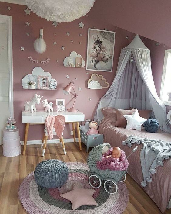 40 Gorgeous Girls Bedroom Ideas With Princess Themed Decorations .