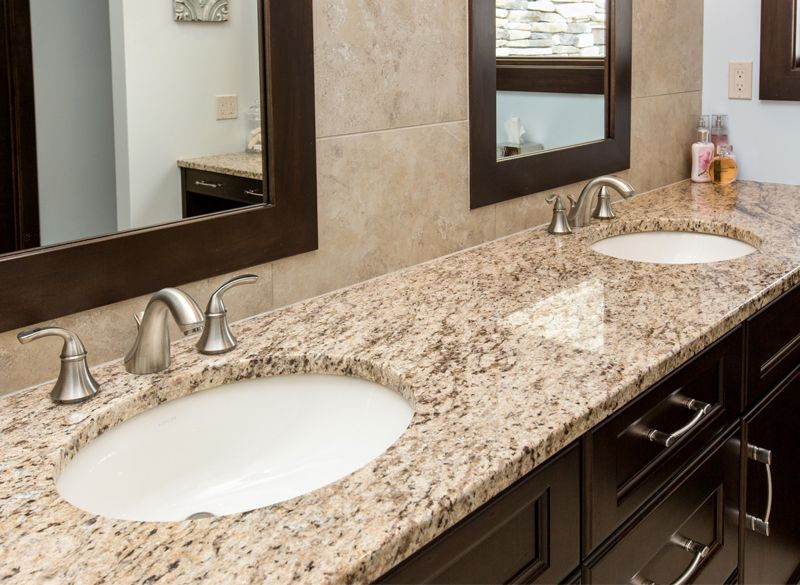 From tan to dark brown, Venetian Gold granite adds a variety of .