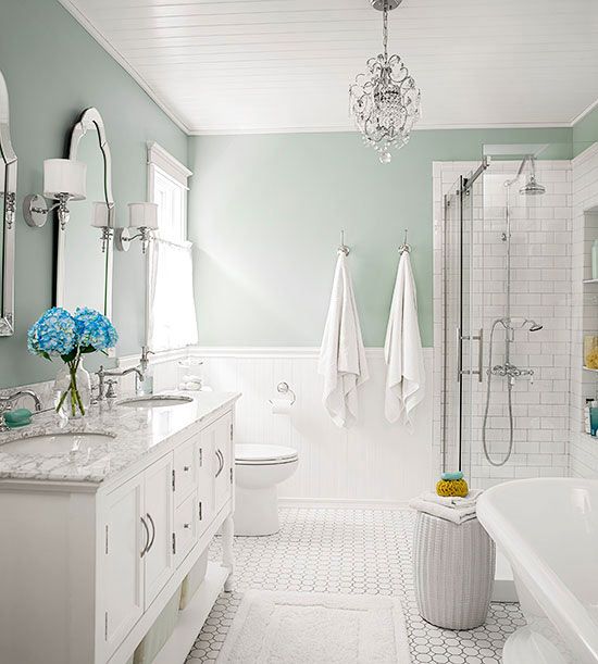 Baths with Stylish Color Combinations | Budget bathroom remodel .