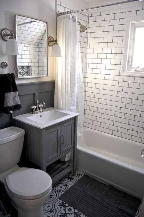 Bathroom Reno | Small bathroom inspiration, Small bathroom, Small .