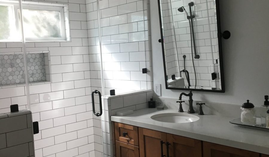 Bathroom Remodeler Gets Creative with Tile - Inspired Remode