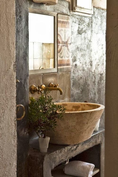 17 Rustic And Natural Bathroom Inspiration Ide