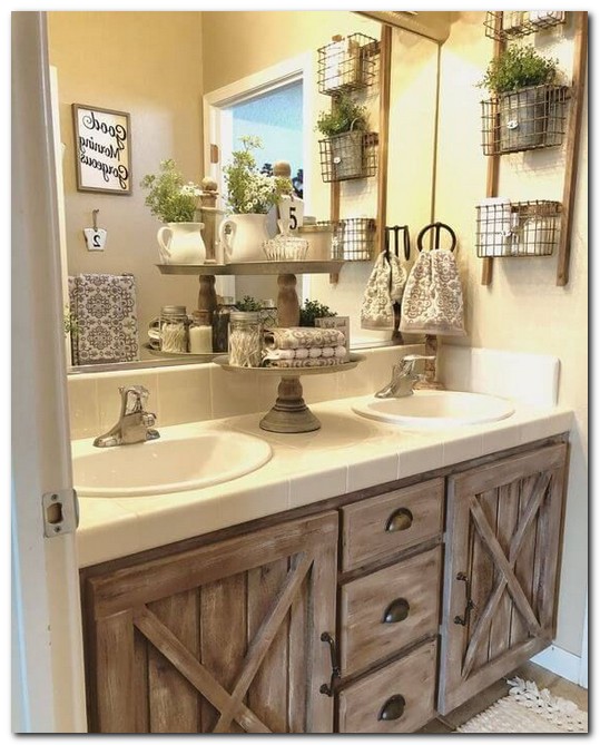 24 beautiful bathroom vanity tray decor ideas 7 ~ House Design Ide