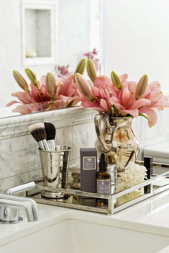 8 Chic And Easy Ways To Revamp Your Bathroom Counter | Bathroom .