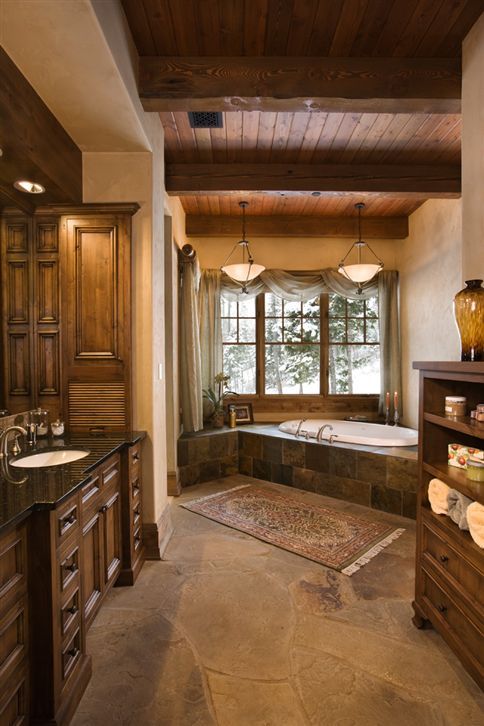 Beautiful Bathroom Designs with Rustic
  Style