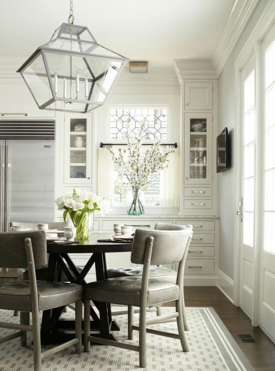 25 Beautiful Neutral Dining Room Designs - DigsDi