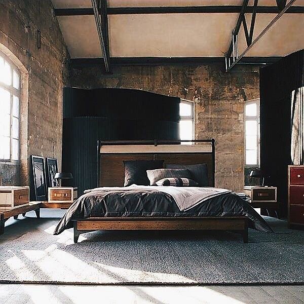 Industrial style Leah (With images) | Industrial bedroom design .