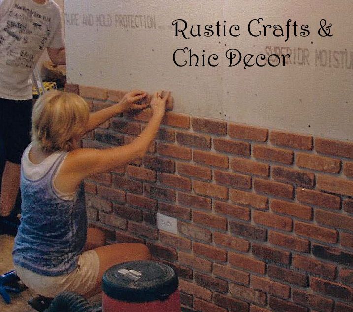 How To Install A Brick Wall Inside The Home | Rustic crafts, Brick .