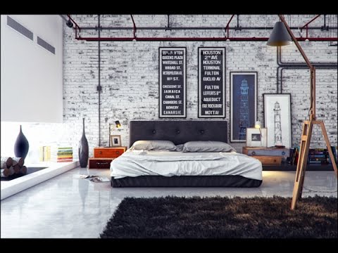 Industrial Style Bedroom Designs Ideas - YouTu