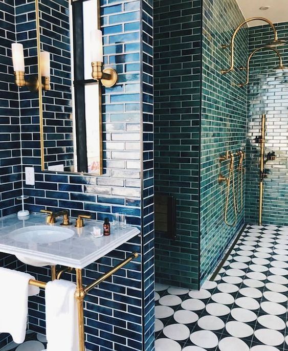 Eye Candy: Pinterest Favorites This Week | White bathroom tiles .