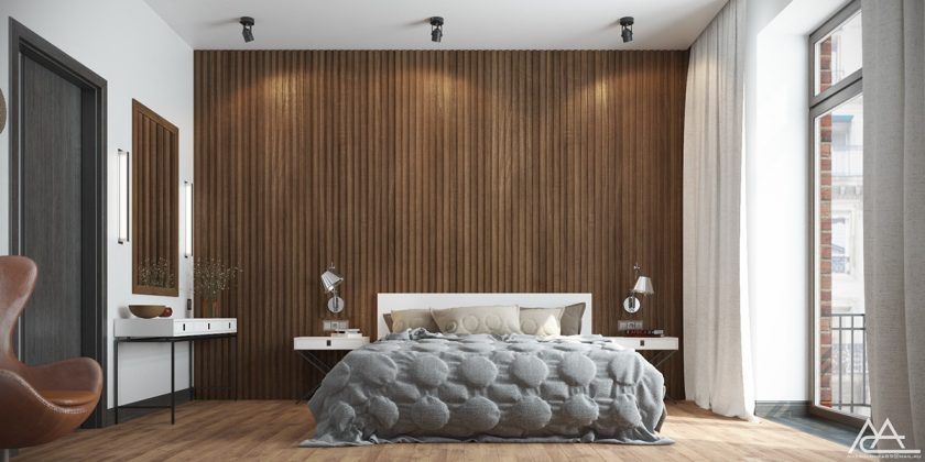 7 The Best Bedroom Theme With Creative Wood Wall Decoration .