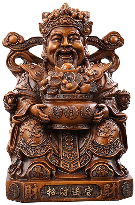 Amazon.com: J.Mmiyi Feng Shui Statue God of Wealth Resin Wealth .