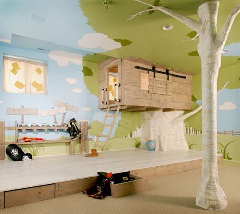 Custom Treehouse Bedroom for Kids | Designs & Ideas on Dorn