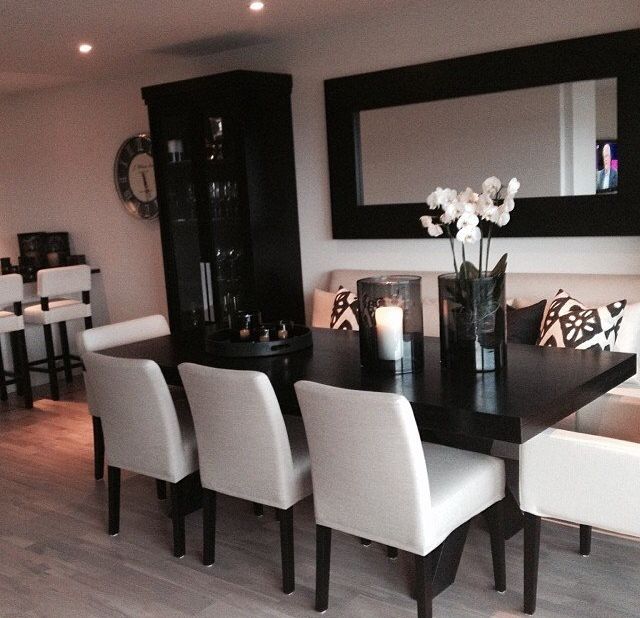 Black and White Dining Room Designs for
  Inspiration