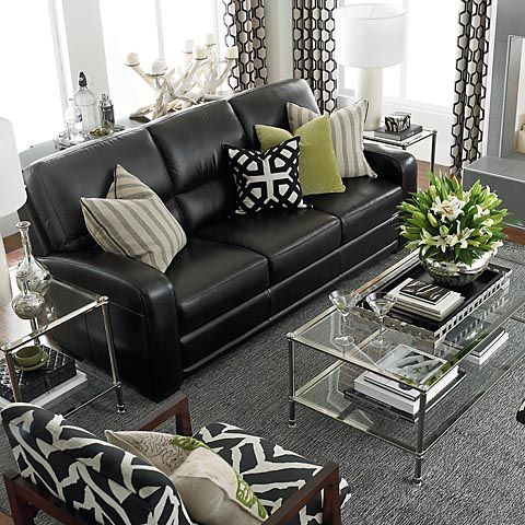 paint colors for living room with black leather furniture in 2020 .
