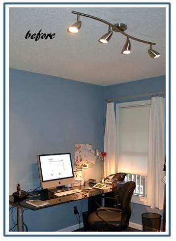 Porcelain LED Fixture Brings Warm, Bright Light to Home Office .