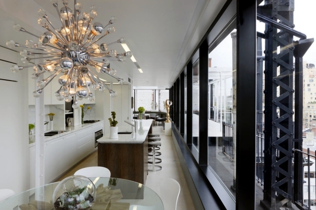 Modern chandelier lights up – 30 luxury style ideas for home .