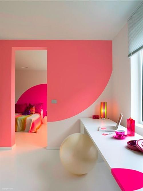 Bright Idea: Add A Touch Of Neon | Creative wall painting, Home .