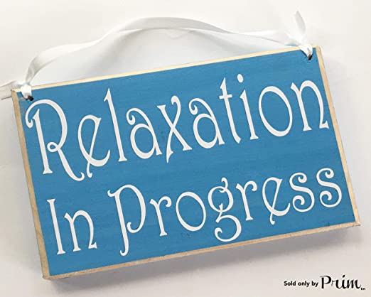 Amazon.com: Prim and Proper Decor Relaxation in Progress 8x6 .