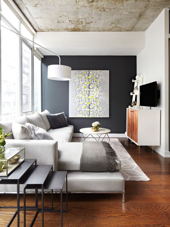 50 Modern Living Room Design Ideas | Narrow living room, Living .