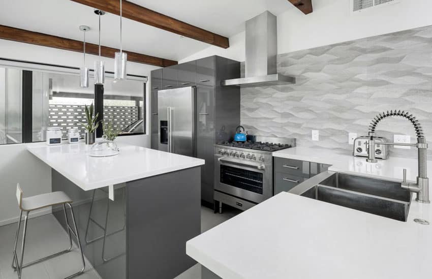30 Gray and White Kitchen Ideas - Designing Id
