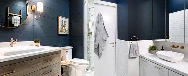 Top 50 Best Blue Bathroom Ideas - Navy Themed Interior Desig