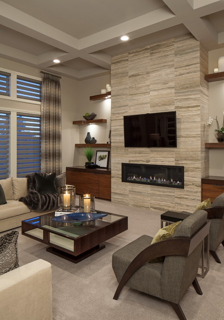 Client House - Contemporary - Living Room - Omaha - by Interiors .
